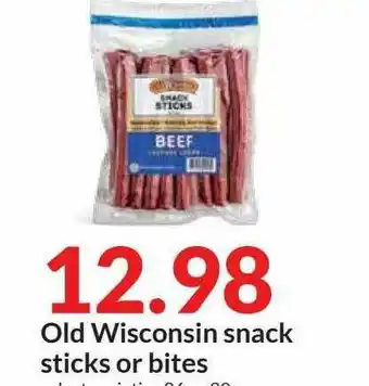 Hy-Vee Old Wisconsin Snack Sticks Or Bites offer