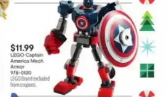 JC Penney Lego Captain America Mech Armor offer