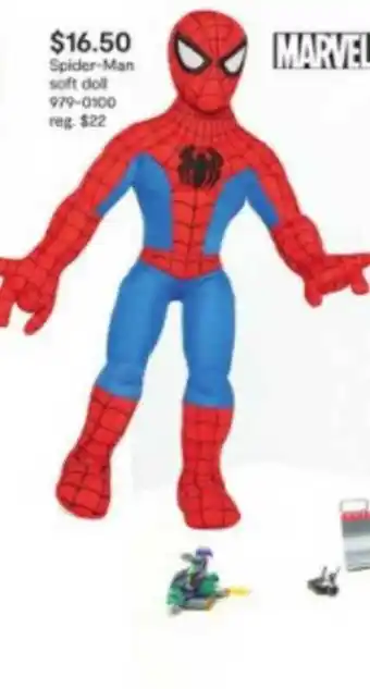 JC Penney Spider-Man Soft Doll offer