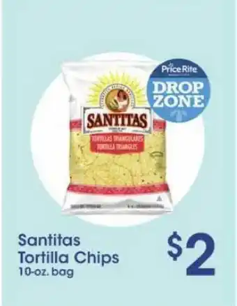 Price Rite Santitas Tortilla Chips offer