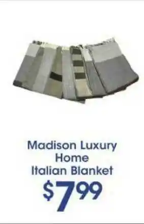 Price Rite Madison Luxury Home Italian Blanket offer