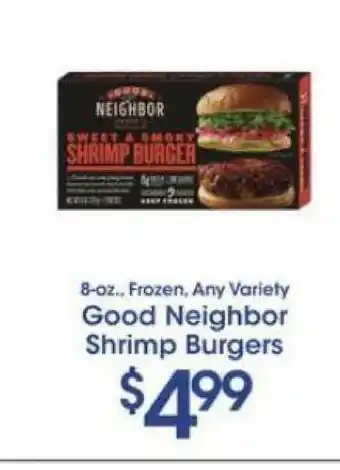Price Rite Good Neighbor Shrimp Burgers offer