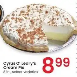 Albertsons Cyrus O'Leary's Cream Pie 8 in. offer