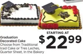 Food 4 Less Graduation Decorated Cake offer