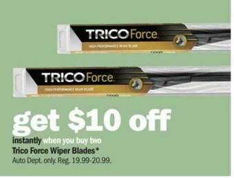 Meijer Trico Force Wiper Blades offer