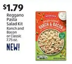 Aldi Reggano Pasta Salad Kit Ranch and Bacon or Classic 7.75 oz. offer