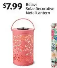 Aldi Belavi Solar Decorative Metal Lantern offer