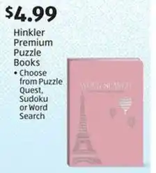 Aldi Hinkler Premium Puzzle Books offer