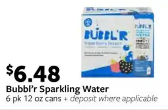 Fareway Bubbl❜r Sparkling Water offer