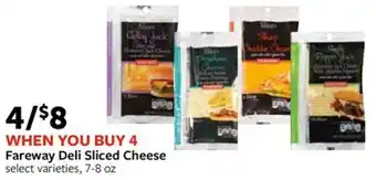 Fareway Fareway Deli Sliced Cheese select varieties, 7-8 oz offer