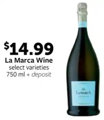 Fareway La Marca Wine select varieties 750 ml + deposit offer