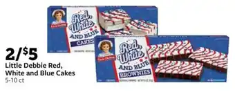 Fareway Little Debbie Red, White and Blue Cakes offer