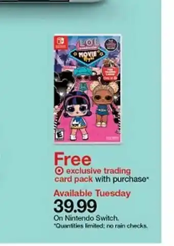 Target On Nintendo Switch offer