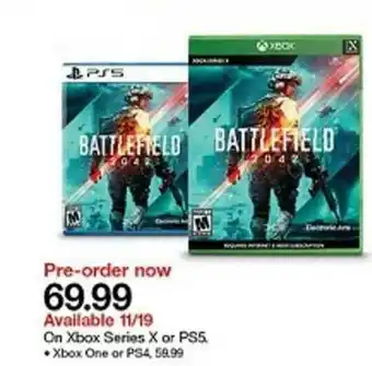Target On Xbox Series X Or Ps5 offer