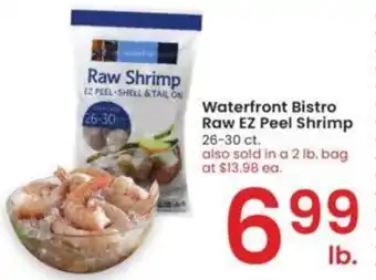 Albertsons Waterfront Bistro Raw EZ Peel Shrimp offer