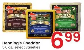 Albertsons Henning's Cheddar 5.6 oz. offer