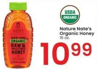 Albertsons Nature Nate's Organic Honey 16 oz offer