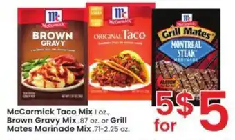 Albertsons McCormick Taco Mix 1 oz., offer