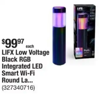 The Home Depot LIFX Low Voltage Black RGB Integrated LED Smart Wi-Fi Round La... offer