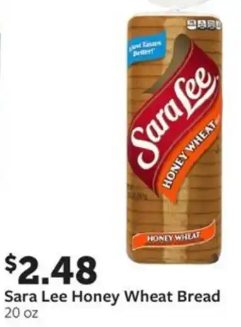 Fareway Sara Lee Honey Wheat Bread 20 oz offer