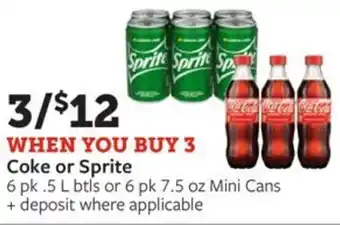 Fareway Coke or Sprite offer