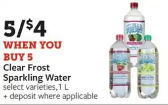 Fareway Clear Frost Sparkling Water offer