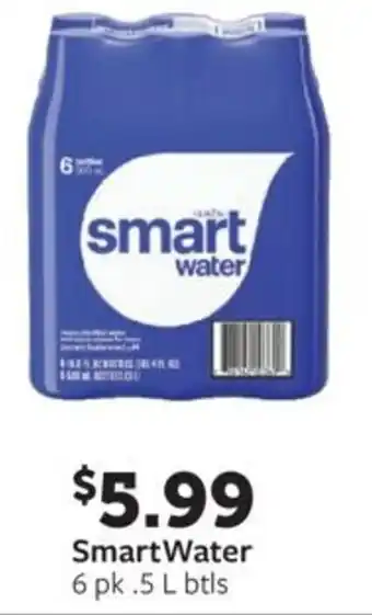 Fareway SmartWater 6 pk .5 L btls offer