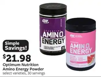 Fareway Optimum Nutrition Amino Energy Powder offer