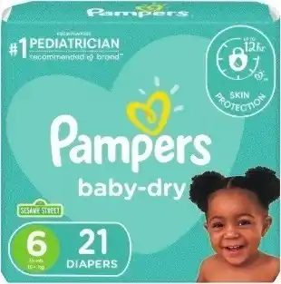 Kroger Pampers Swaddlers or Baby Dry Diapers offer