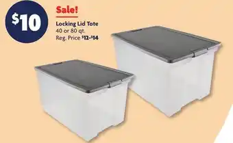 Family Dollar Locking Lid Tote offer
