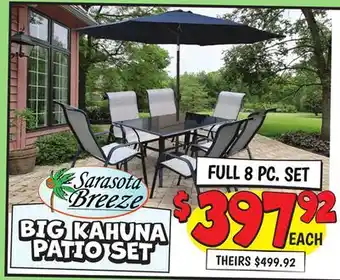 Ollie's BIG KAHUNA PATIO SET offer