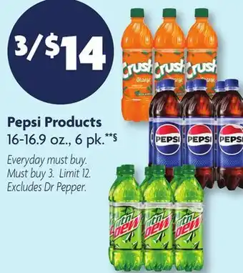 Family Dollar Pepsi Products offer