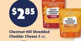 Family Dollar Chestnut Hill Shredded Cheddar Cheese offer