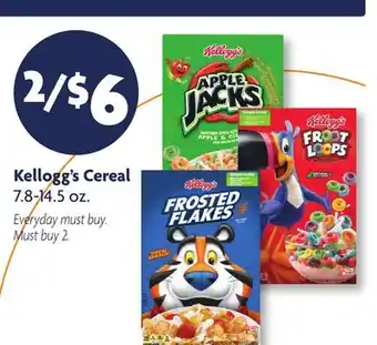 Family Dollar Kellogg's Cereal offer