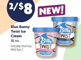 Family Dollar Blue Bunny Twist Ice Cream offer