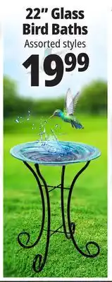 Ocean State Job Lot Glass Bird Bath with Metal Stand, 22 offer