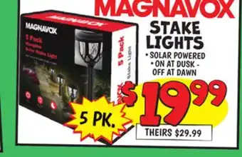 Ollie's MAGNAVOX STAKE LIGHTS offer