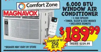 Ollie's 6, 000 BTU WINDOW AIR CONDITIONER offer