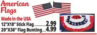 Ocean State Job Lot American Flags offer