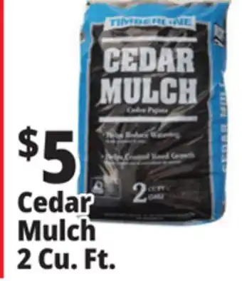 Ocean State Job Lot Timberline Cedar Mulch 2 cu ft offer