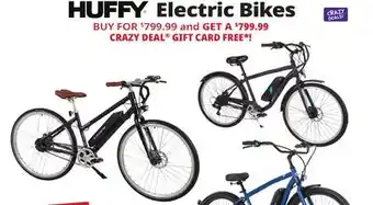 Ocean State Job Lot Huffy Electric Bikes offer