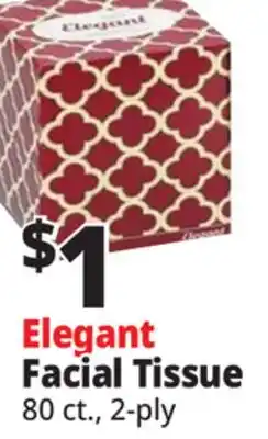 Ocean State Job Lot Elegant Face Tissue 1 Box offer