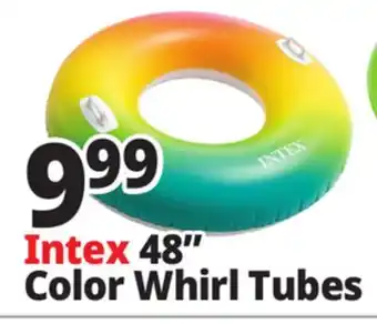 Ocean State Job Lot Intex Rainbow Ombre Tube offer