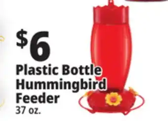 Ocean State Job Lot Plastic Bottle Hummingbird Feeder offer