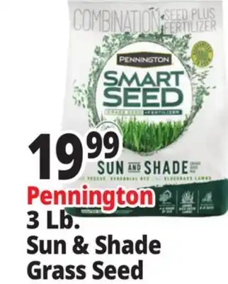 Ocean State Job Lot Pennington Smart Seed Sun & Shade Grass Seed 3 lbs offer