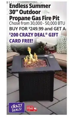 Ocean State Job Lot Endless Summer 30 Outdoor Propane Gas Fire Pit offer
