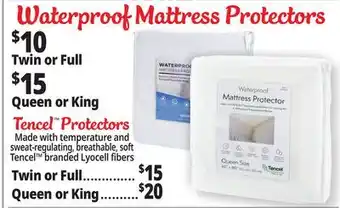 Ocean State Job Lot Waterproof Mattress Protectors offer