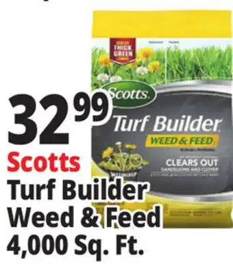 Ocean State Job Lot Scotts Turf Builder Weed & Feed 4,000 Sq. Ft offer