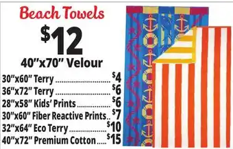 Ocean State Job Lot Beach Towels offer