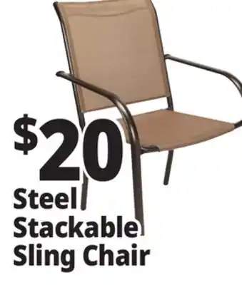 Ocean State Job Lot Stackable Patio Sling Chair offer